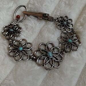 Lucky Brand Turquoise Flower Bracelet